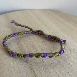 Solene Bracelet, anklet, trendy, comfortable, tie, embroidery thread, woven, gif